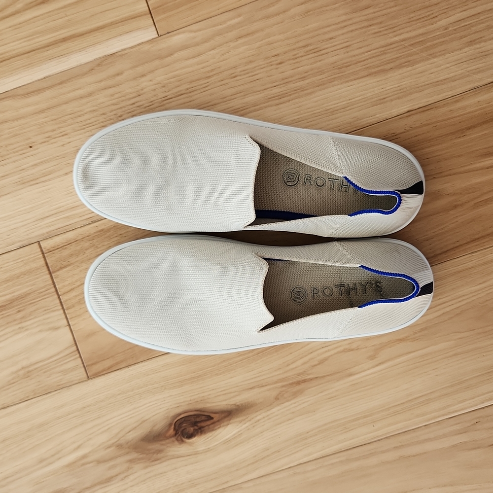 Rothy's The Original Slip On Sneaker in Sand Size 10